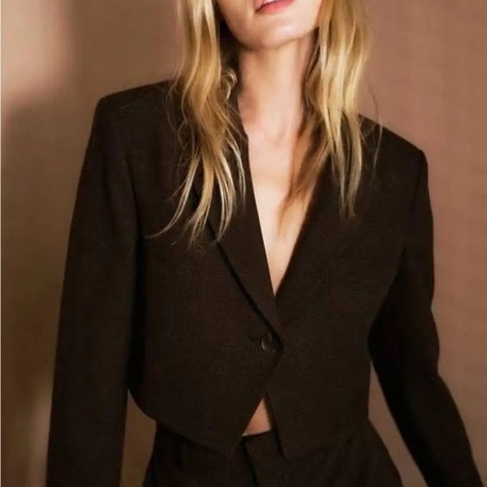 Zara Dark Brown Women's Blazer